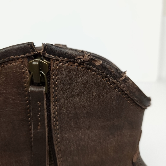 Ariat Brown Ankle Boots with Fringe - Picture 13 of 15